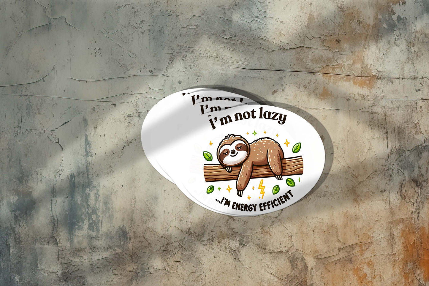 Sloths with Quotes Sticker β Cute Weatherproof Vinyl for Laptops, Cups & More