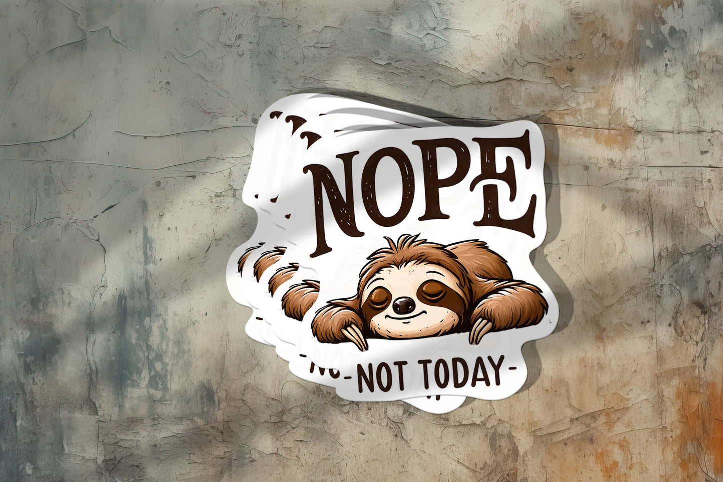 Sloths with Quotes Sticker β Cute Weatherproof Vinyl for Laptops, Cups & More