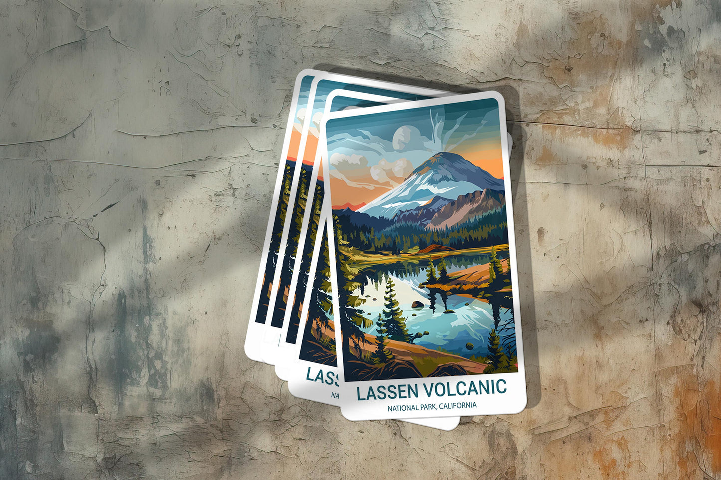 Lassen Volcanic National Park Sticker – Durable Vinyl Sticker