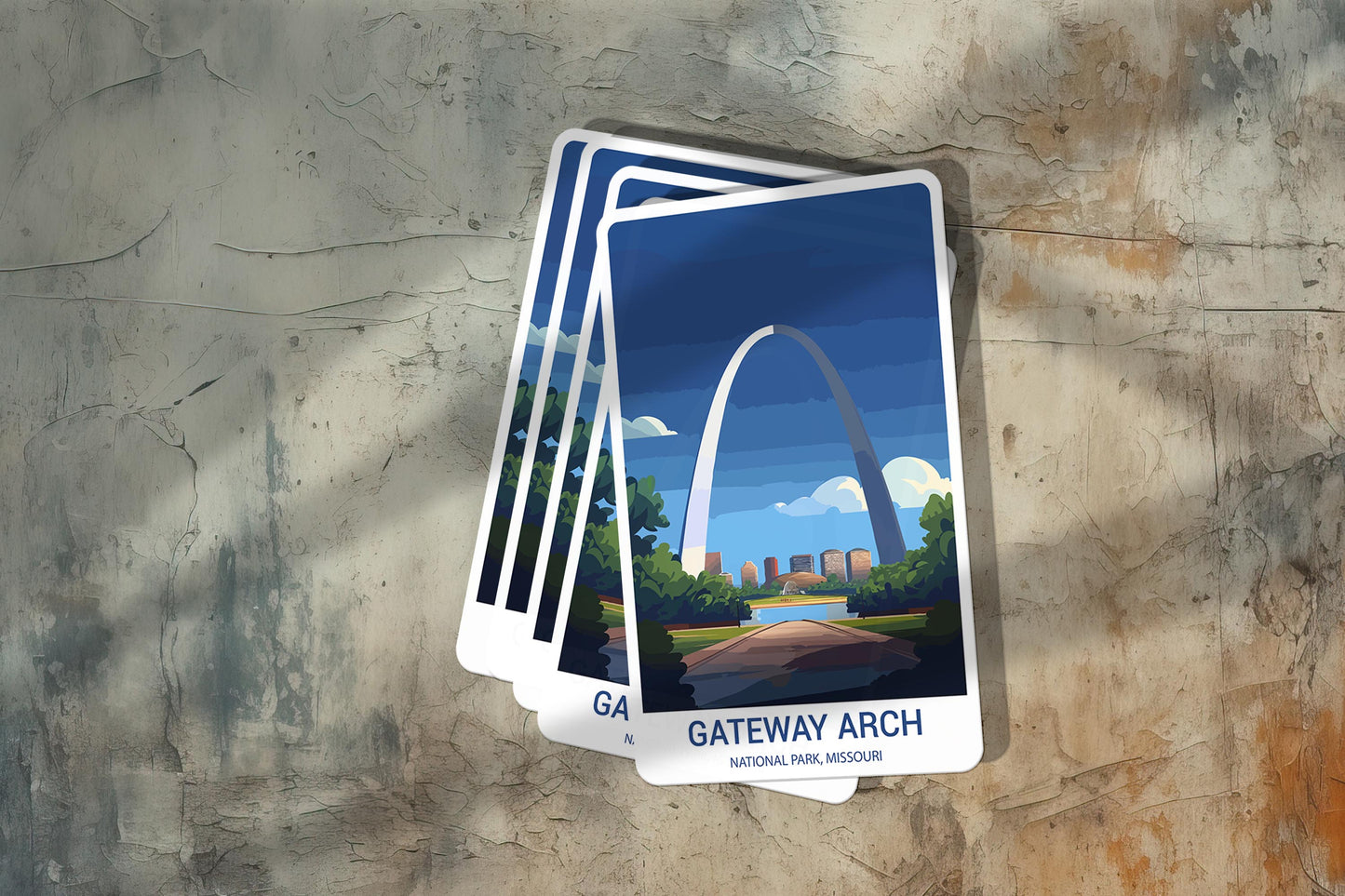 Gateway Arch National Park Sticker – Durable Vinyl Sticker