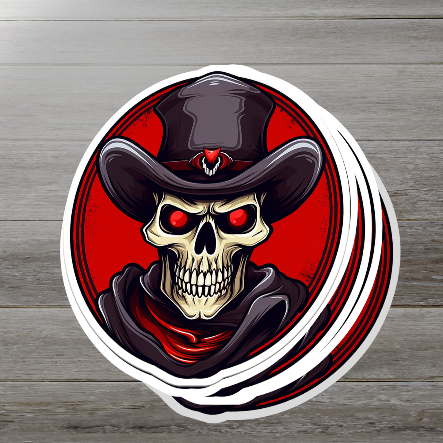 Skull Vinyl Sticker - A Bold Statement of Intrigue