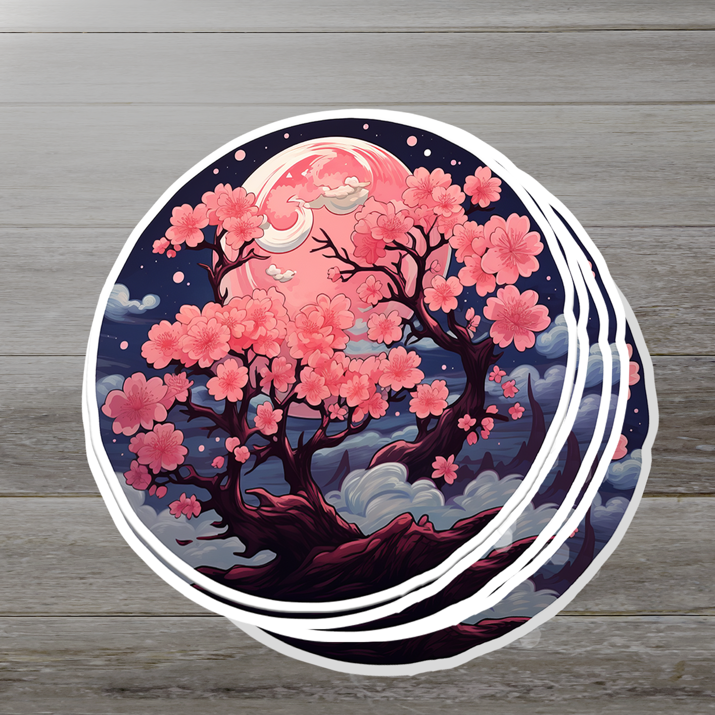 Cherry Blossom Vinyl Sticker - Embrace Nature's Beauty Anywhere You Go!
