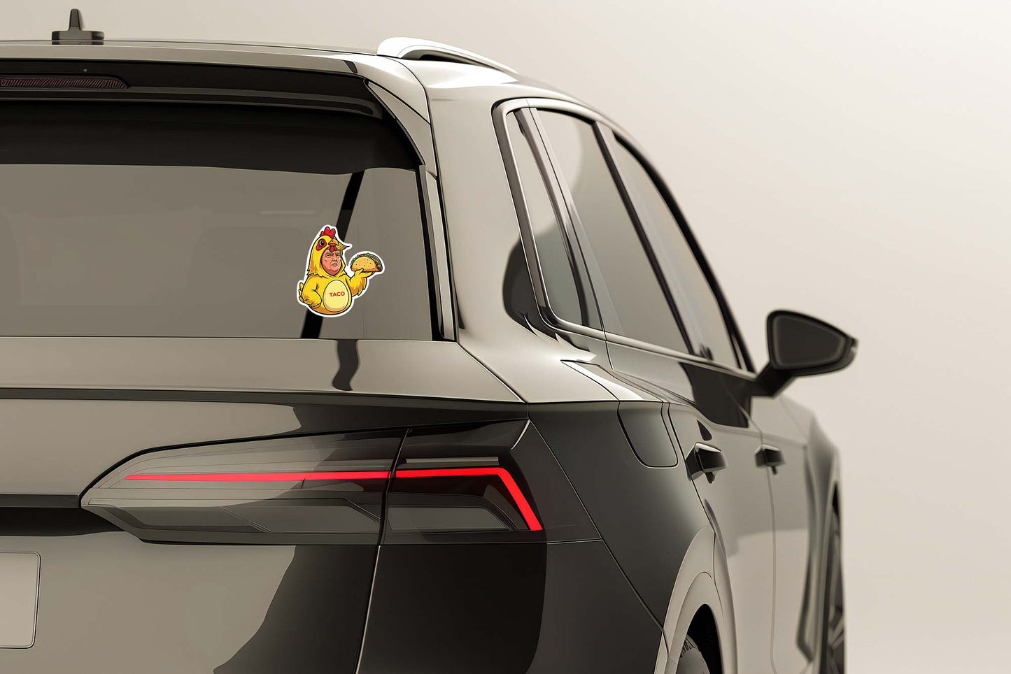 Trump Chicken Taco Sticker – Funny Political Satire Vinyl Decal