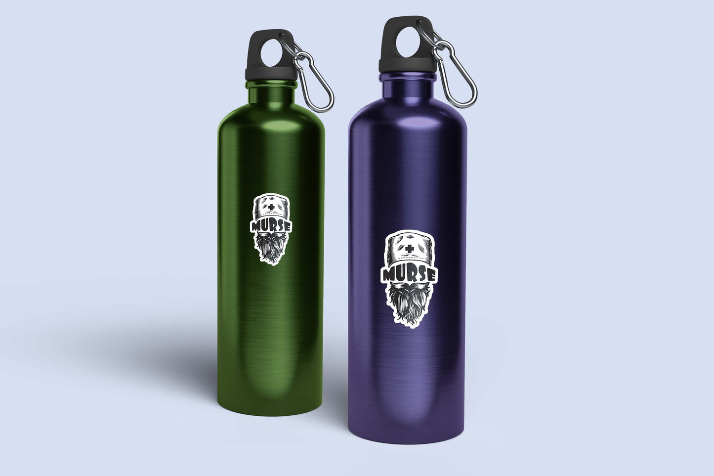 Cute Nurse Sticker – Weatherproof Vinyl for Water Bottles, Laptops & More