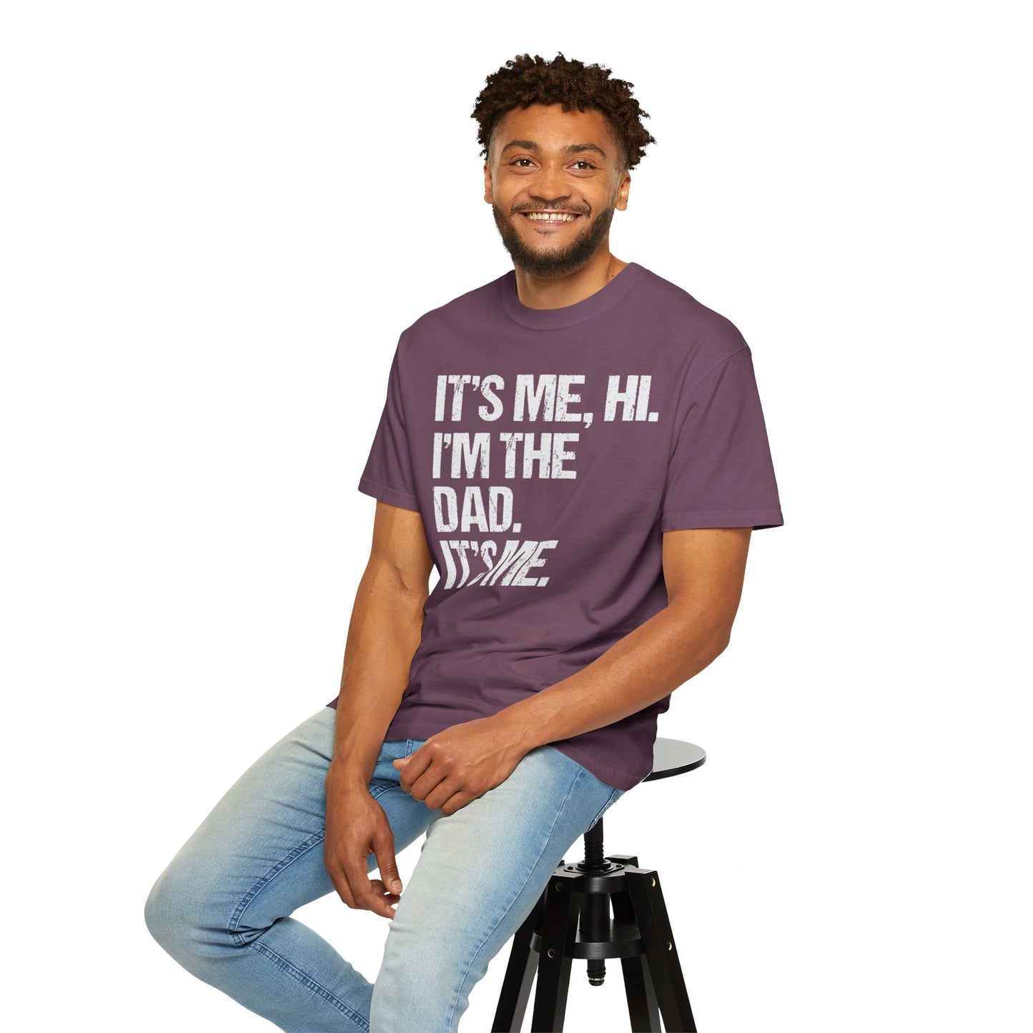 It's Me, Hi. I'm The Dad It's Me, Men's Garment-Dyed T-shirt