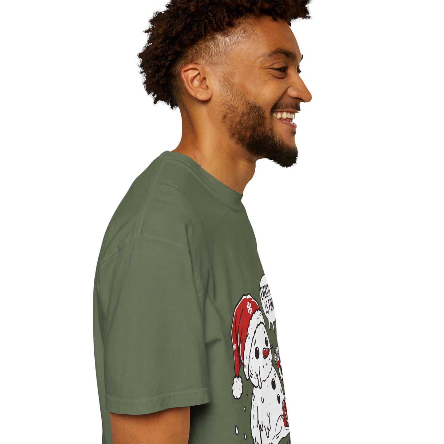 Snowman T-Shirt - "Everything is Fine, I'm Just Having a Meltdown" - Funny Winter Tee