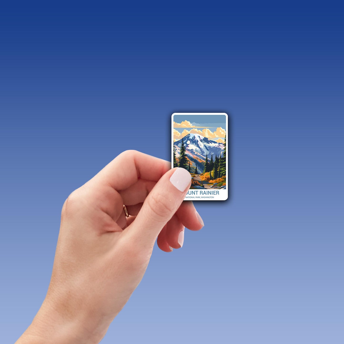 Mount Rainer National Park Sticker – Durable Vinyl Sticker