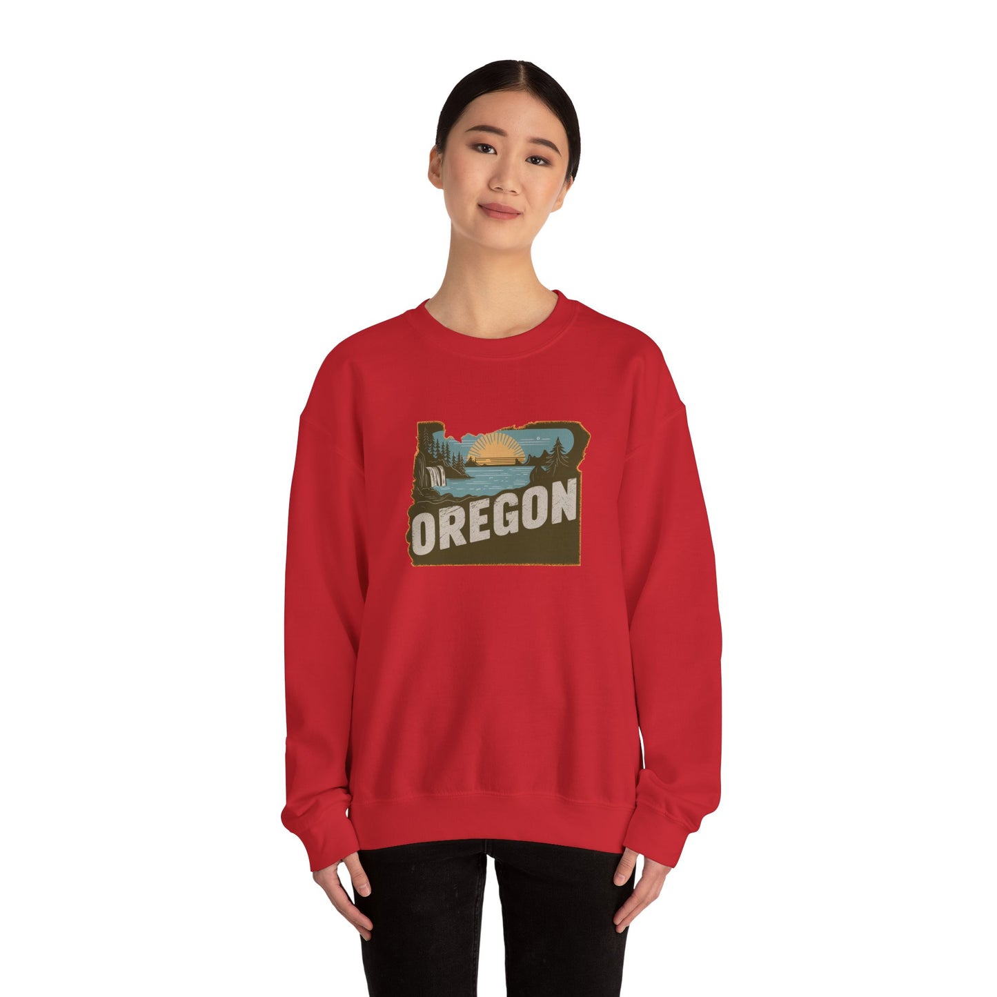 Oregon State Landscape sweatshirt | Retro Pacific Northwest Crewneck
