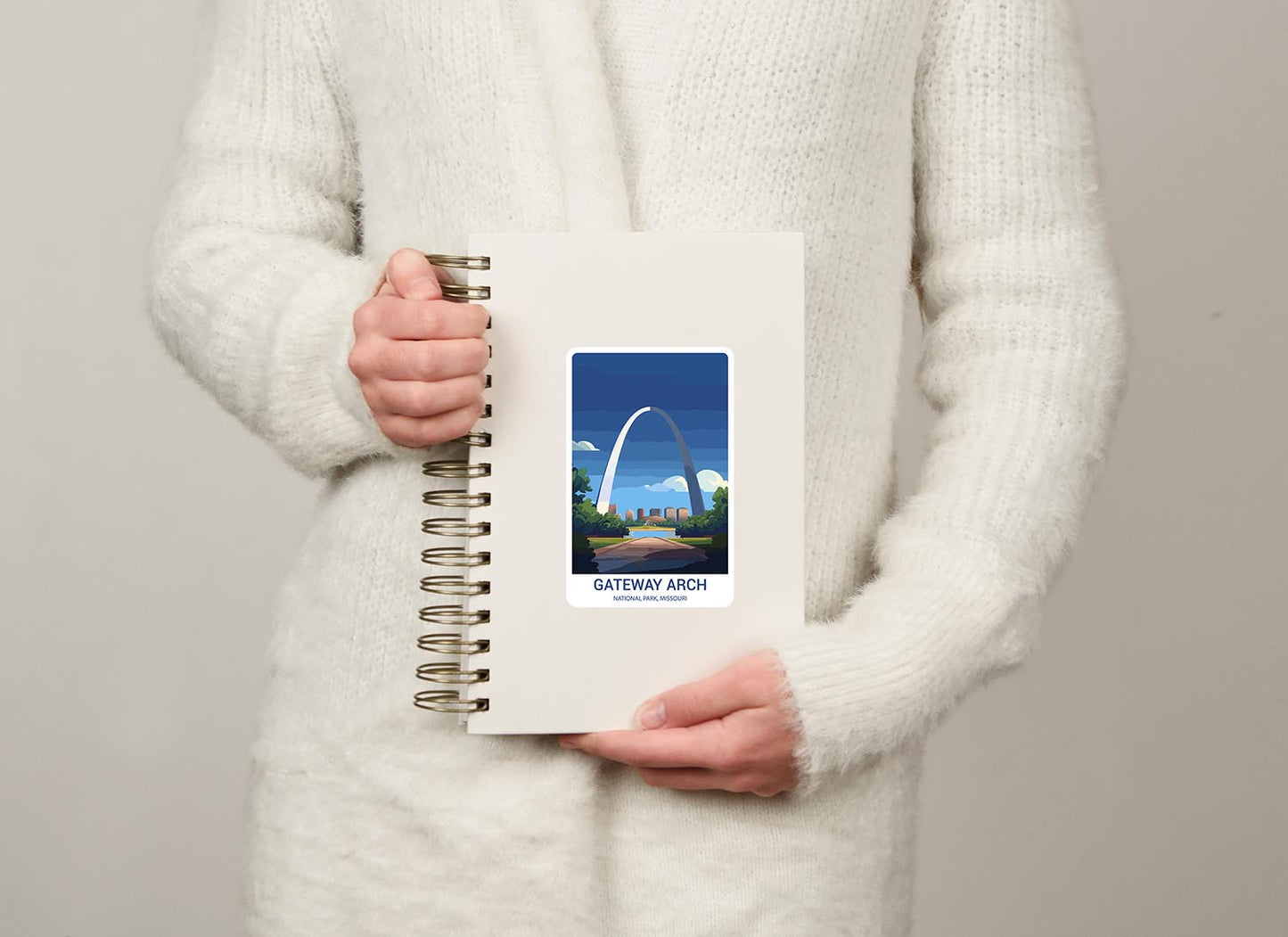 Gateway Arch National Park Sticker – Durable Vinyl Sticker