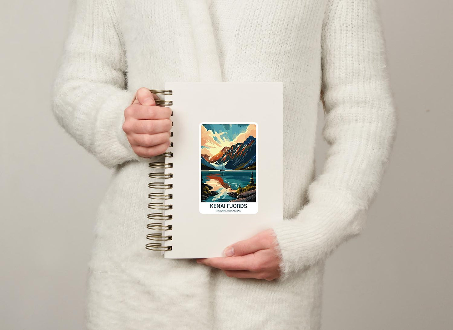 Kenai Fjords National Park Sticker – Durable Vinyl Sticker