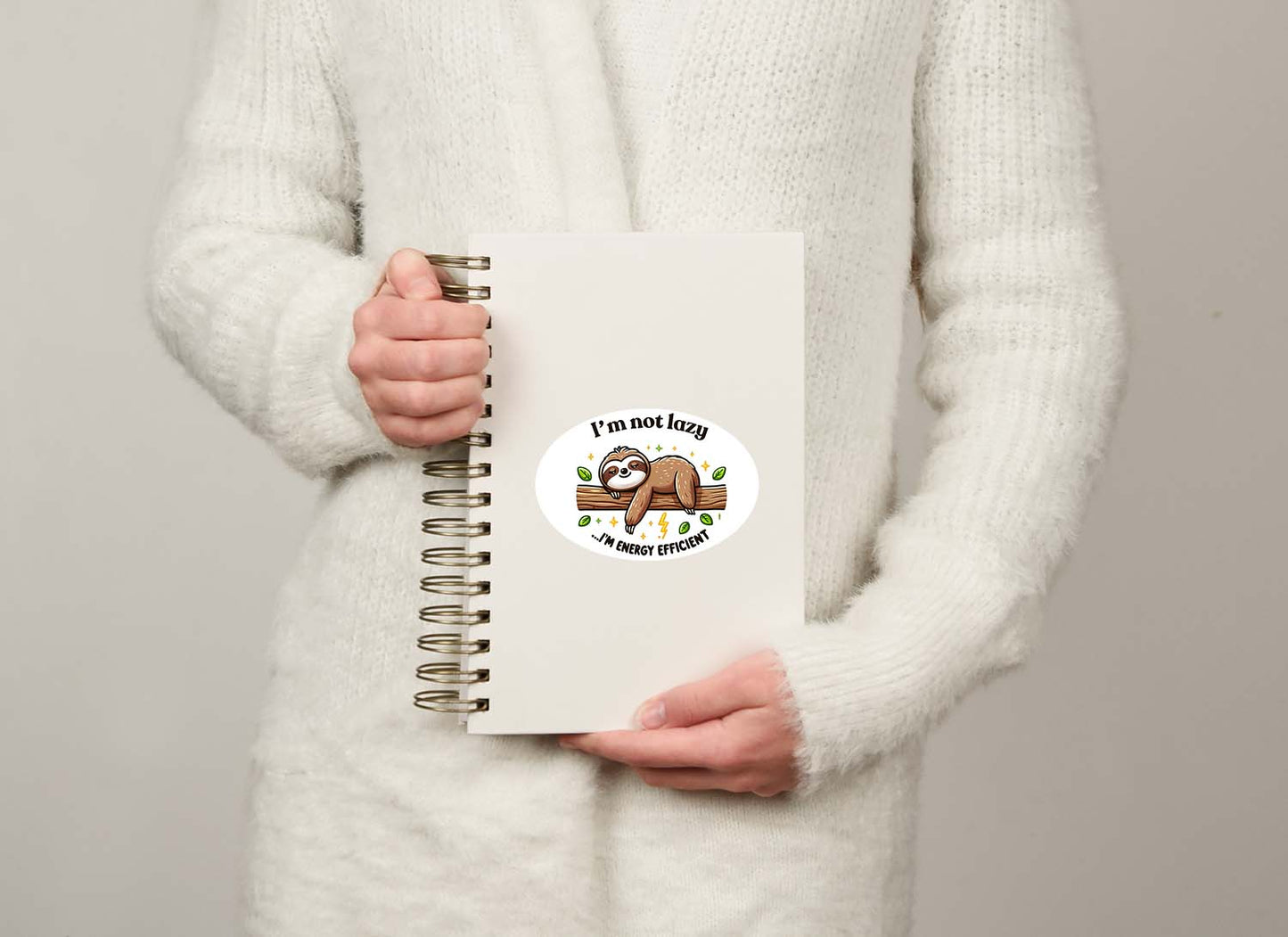 Sloths with Quotes Sticker β Cute Weatherproof Vinyl for Laptops, Cups & More