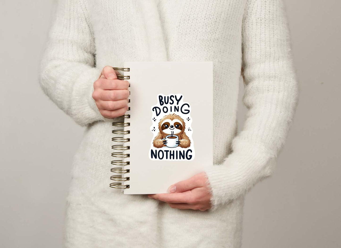 Sloths with Quotes Sticker β Cute Weatherproof Vinyl for Laptops, Cups & More