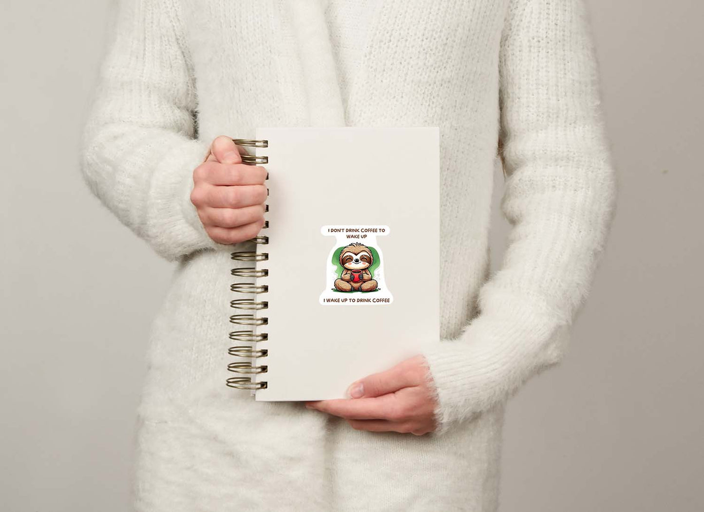 Sloths with Quotes Sticker β Cute Weatherproof Vinyl for Laptops, Cups & More