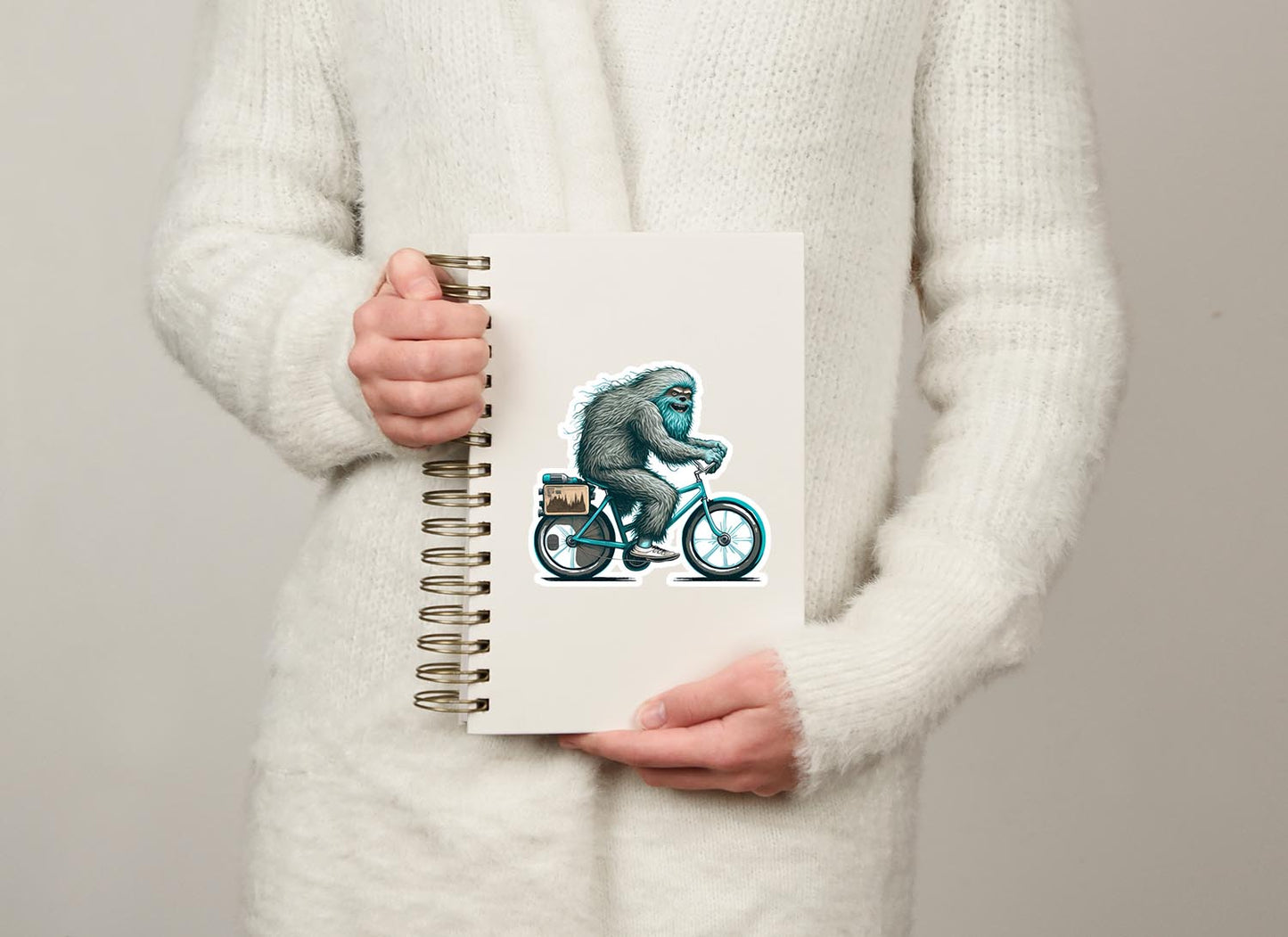 Yeti riding a Bicycle