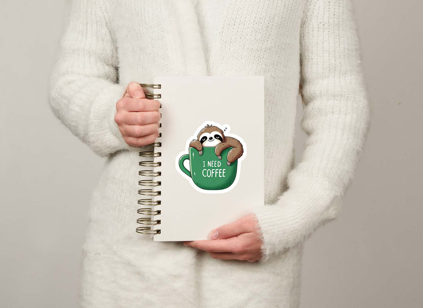 Sloths with Quotes Sticker β Cute Weatherproof Vinyl for Laptops, Cups & More