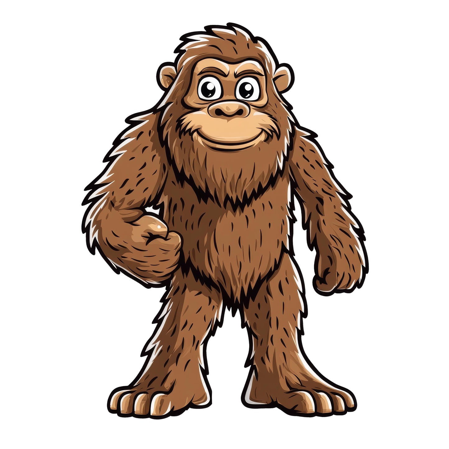 Adorable Bigfoot Vinyl Sticker - Add a Touch of Cryptid Charm!