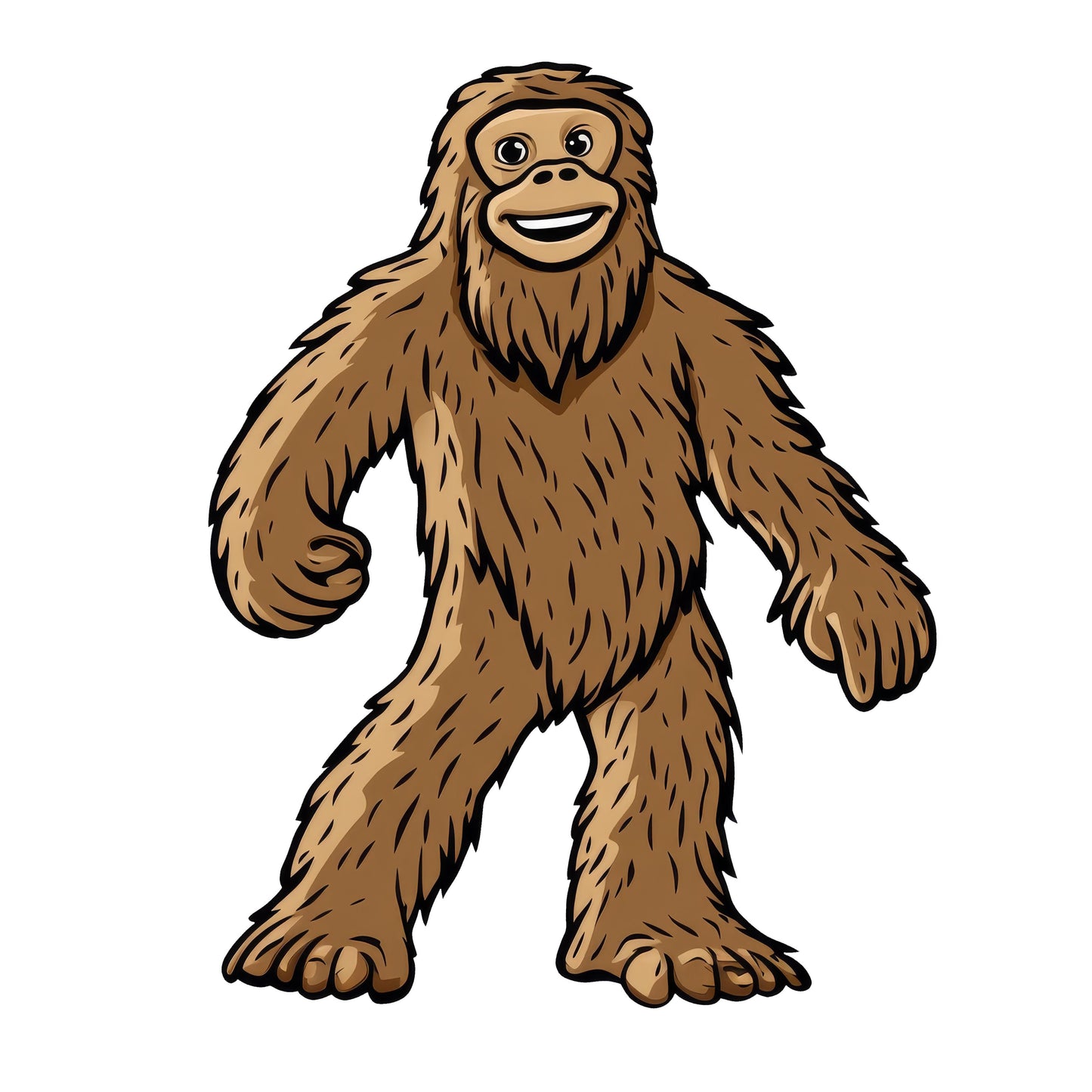 Adorable Bigfoot Vinyl Sticker - Add a Touch of Cryptid Charm!