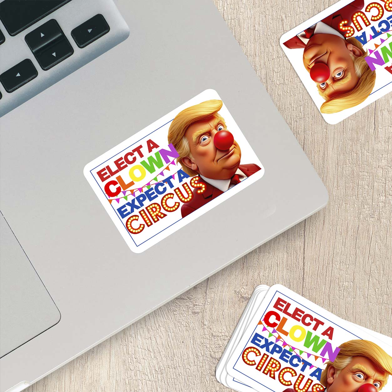 Elect a Clown, Expect a Circus – Vinyl Sticker 🎪🤡