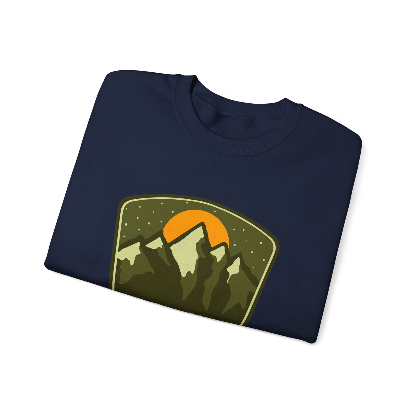 Grand Teton Mountains badge Sweatshirt | National Park retro patch