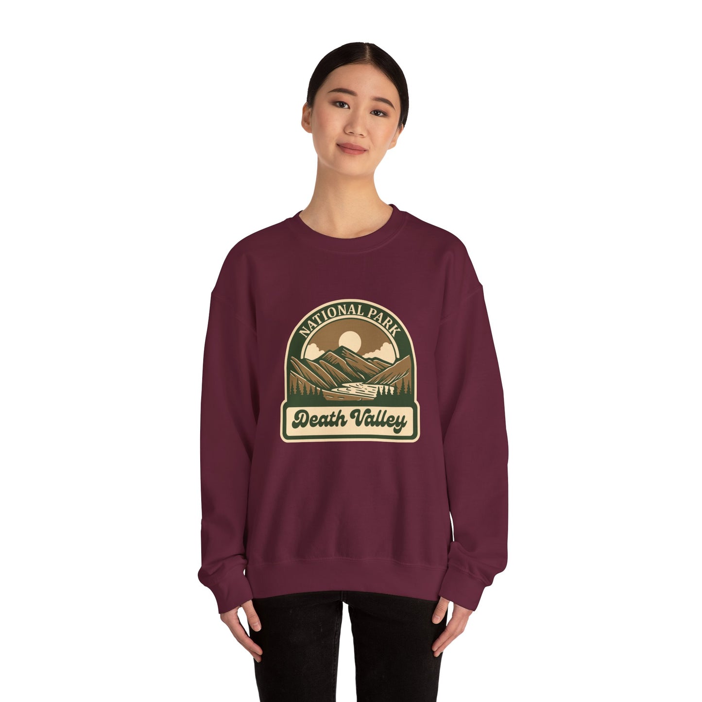 Death Valley National Park landscape Sweatshirt | Vintage desert mountains emblem