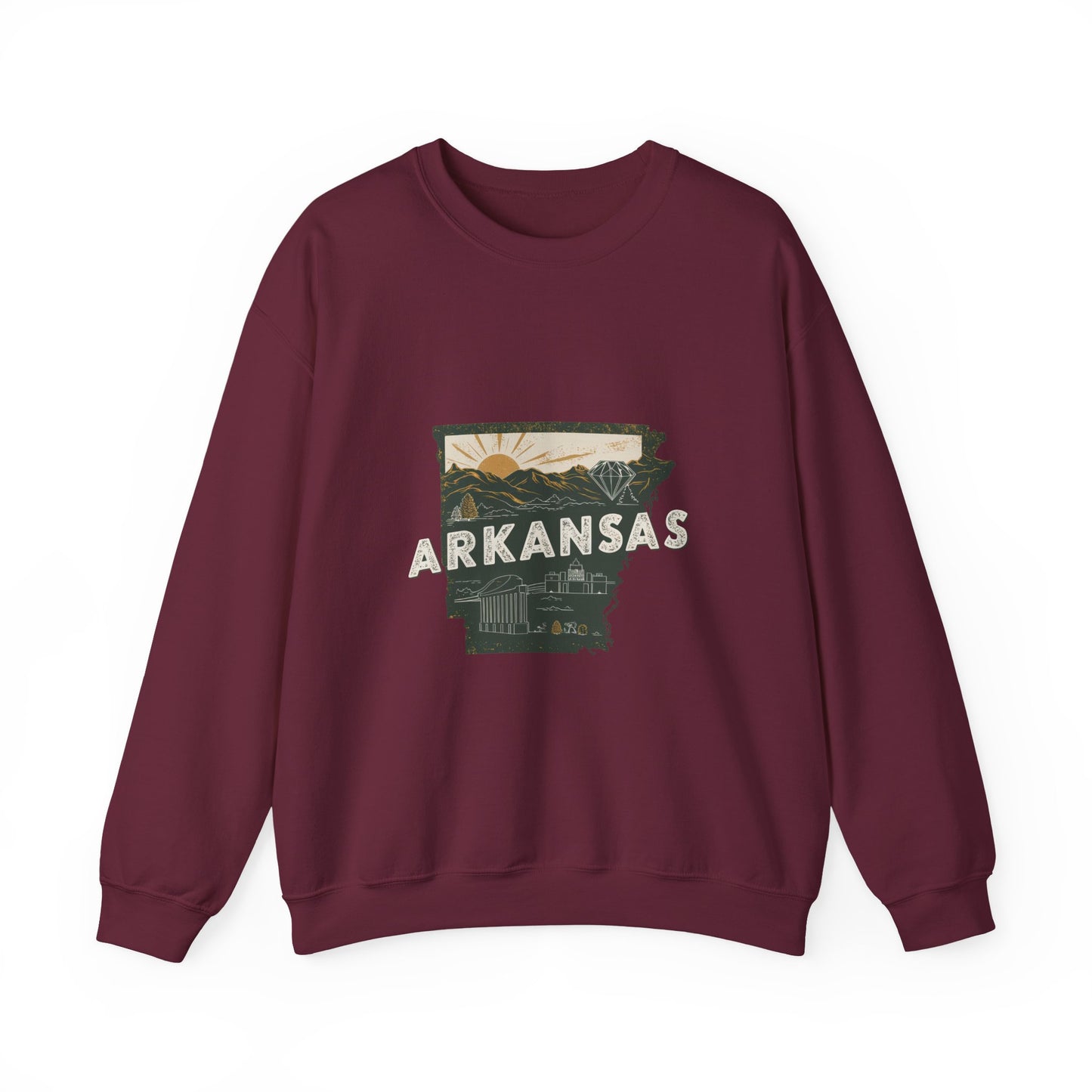 Arkansas Crewneck Sweatshirt | Vintage Outdoor Scenic