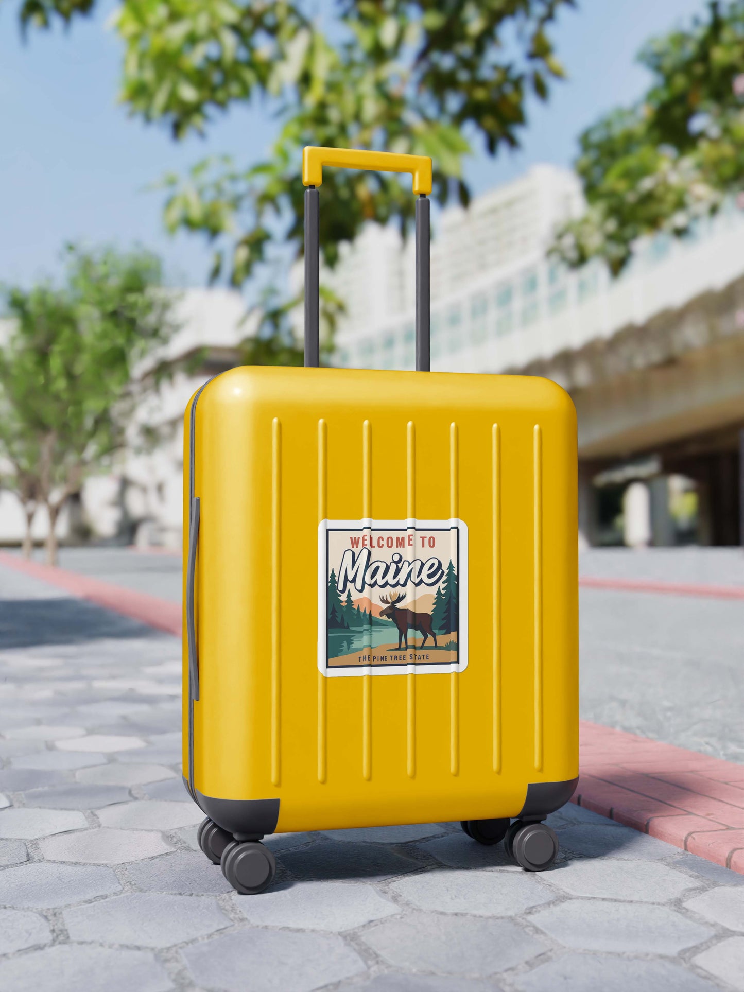 Welcome to Maine Vinyl Sticker – Vintage State Travel Decal