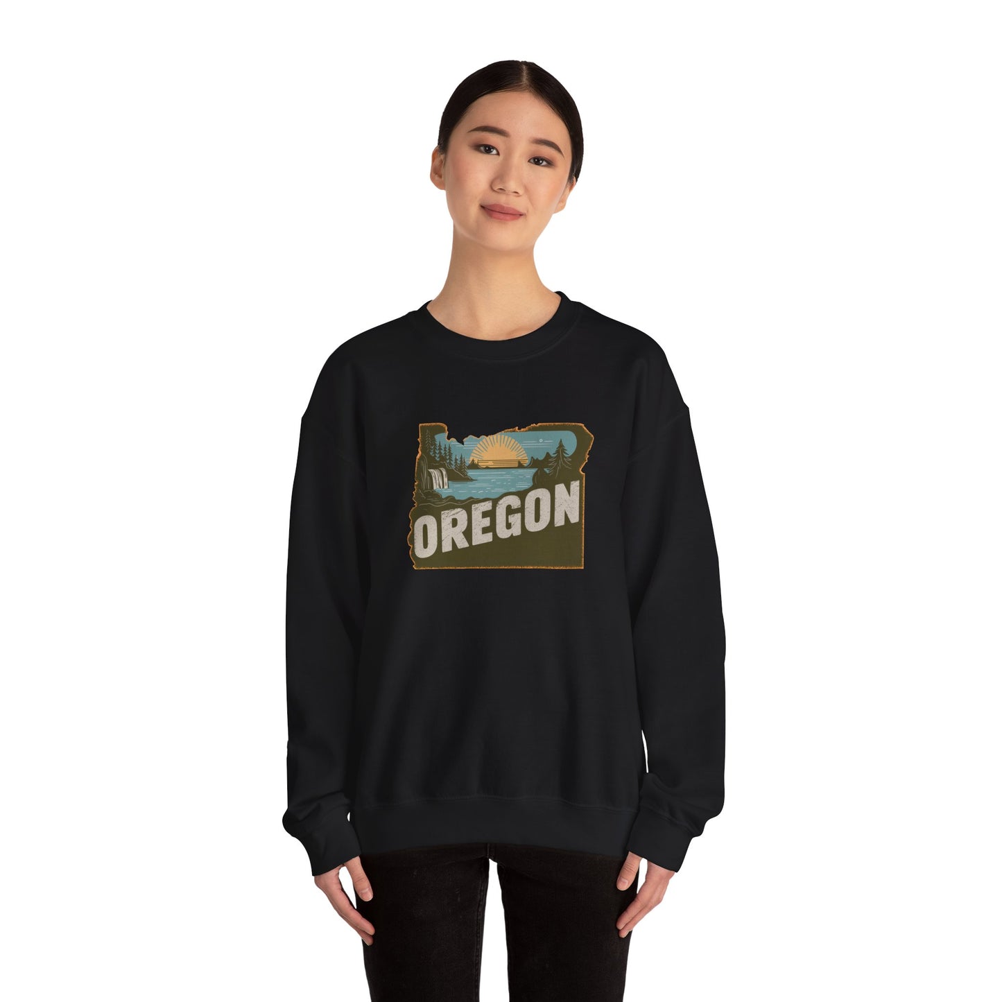 Oregon State Landscape sweatshirt | Retro Pacific Northwest Crewneck
