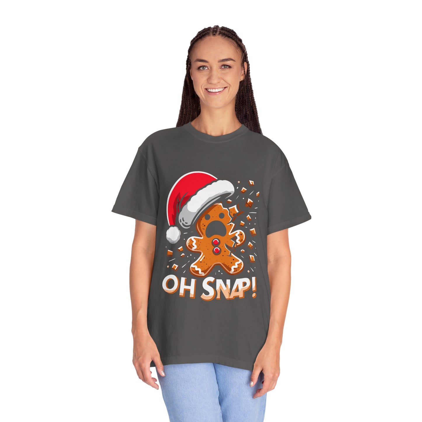 Oh Snap Gingerbread Man T-Shirt – Fun Holiday Comfort Colors Tee