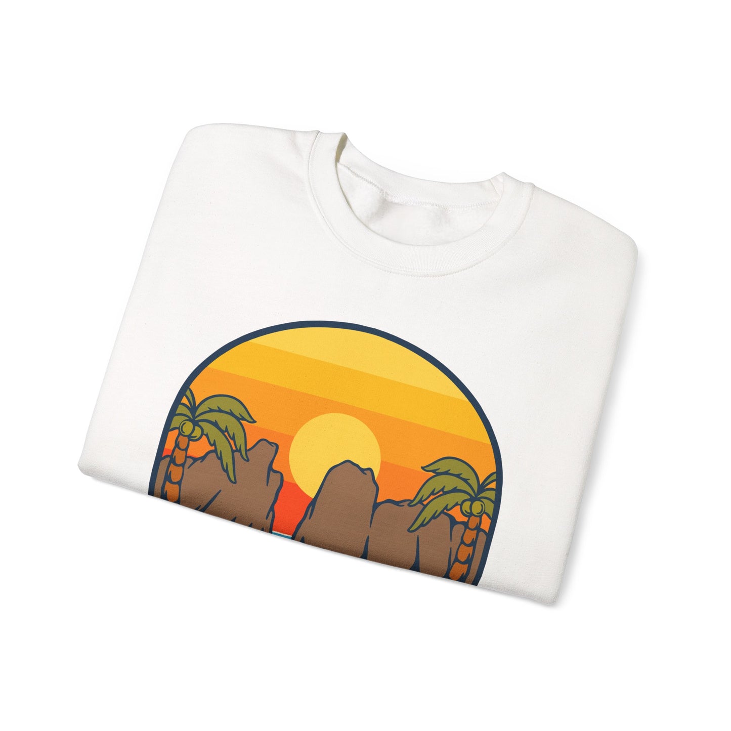 American Samoa National Park sunset palm design Sweatshirt