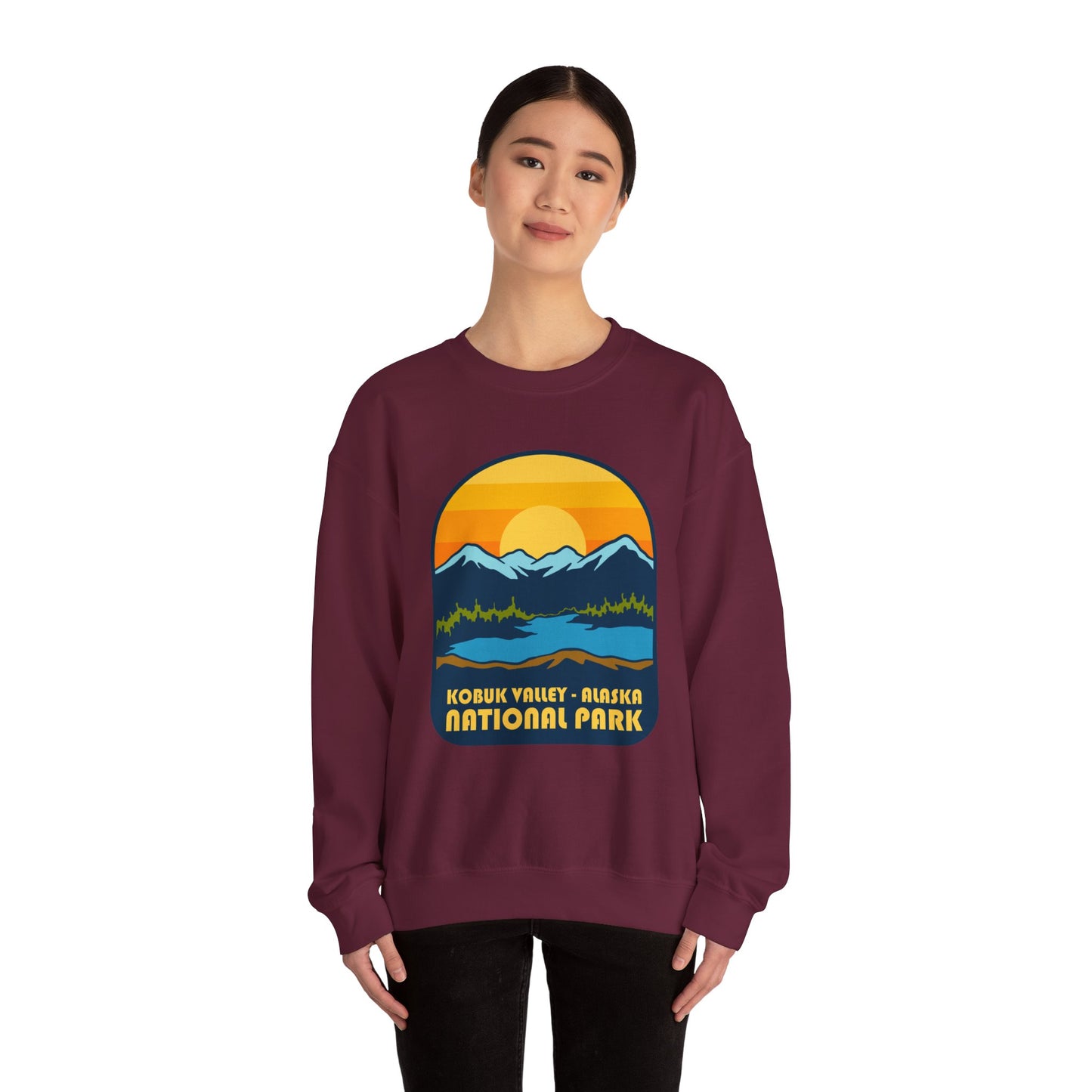 Kobuk Valley Alaska National Park sweatshirt | Mountain Sunset Crewneck