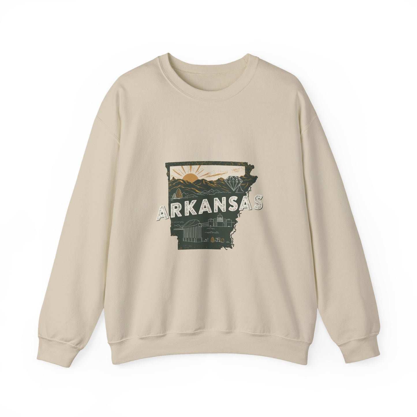 Arkansas Crewneck Sweatshirt | Vintage Outdoor Scenic