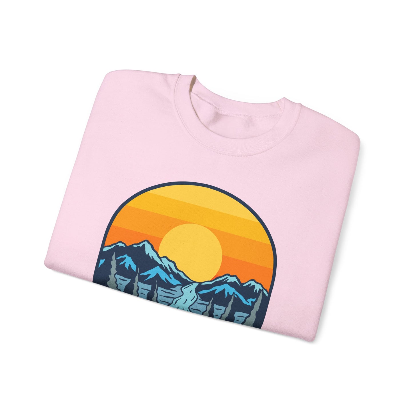 Gates of Arctic Alaska National Park Sunset Crewneck Sweatshirt | Mountain Scenic