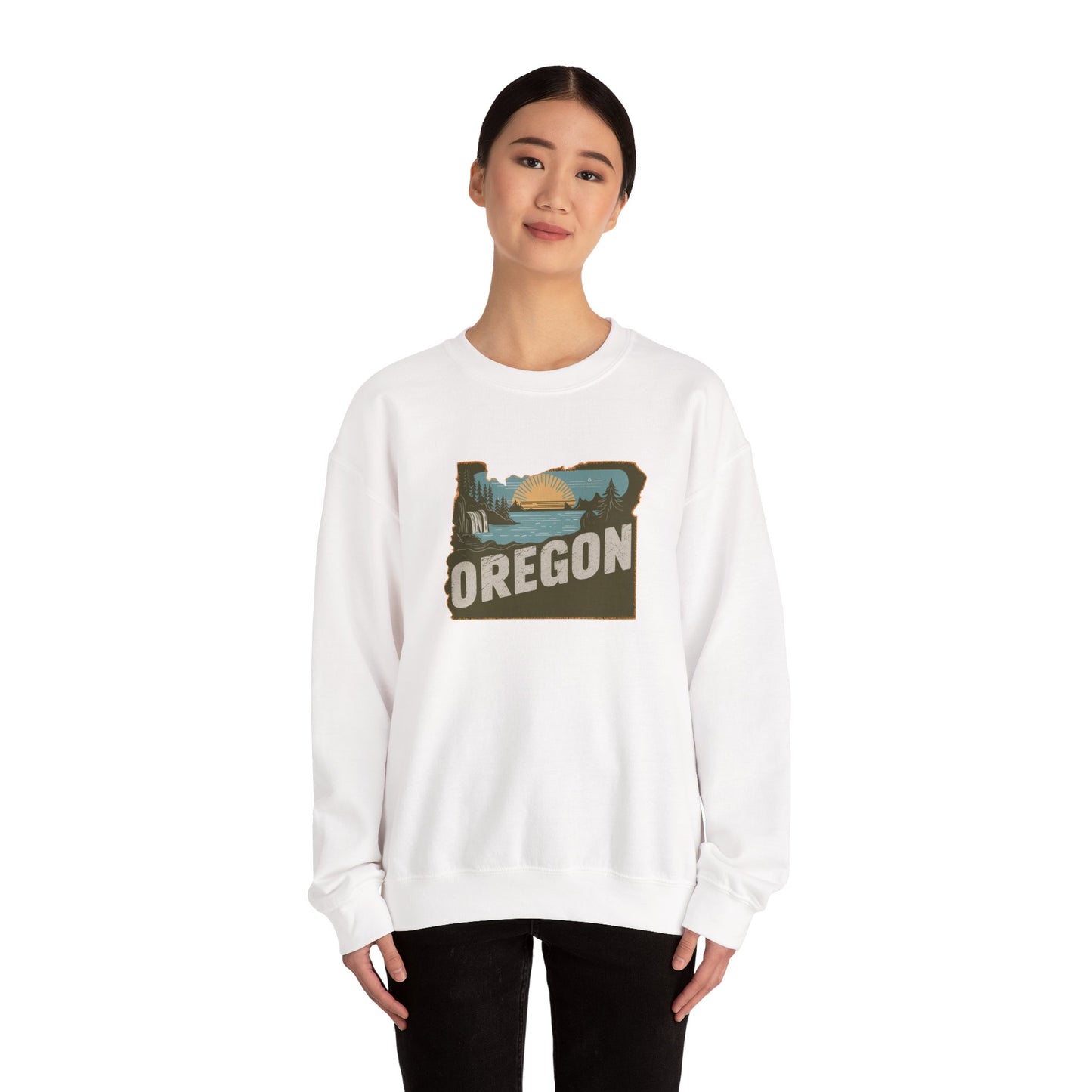 Oregon State Landscape sweatshirt | Retro Pacific Northwest Crewneck