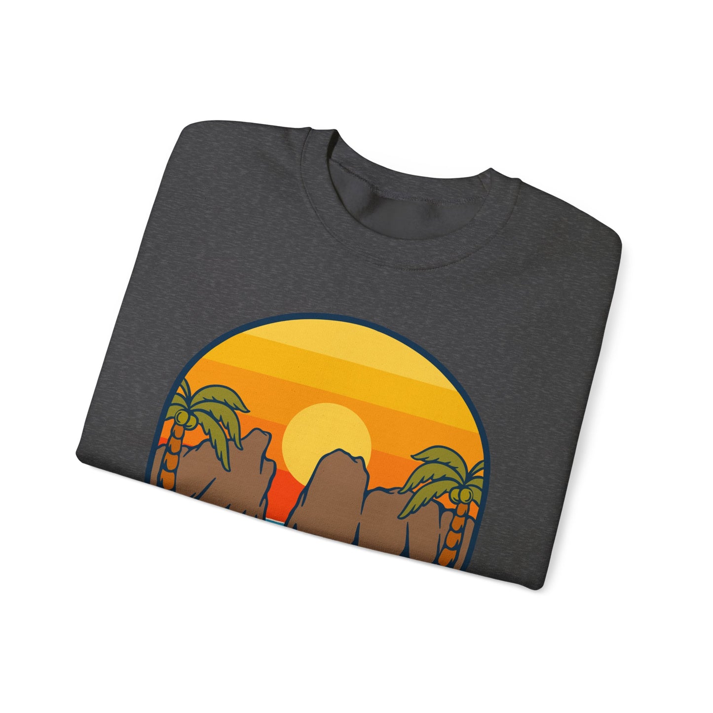American Samoa National Park sunset palm design Sweatshirt