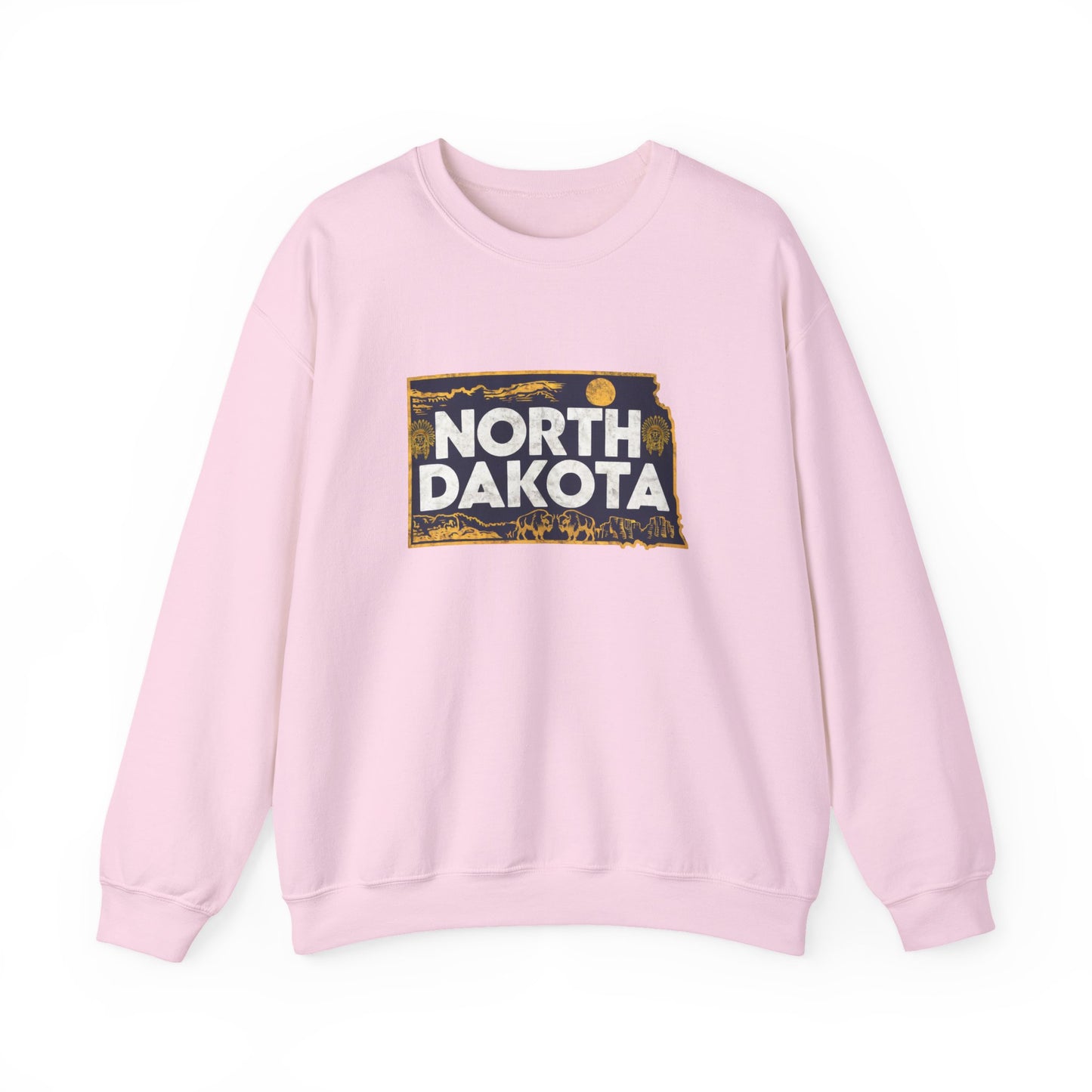 North Dakota state landscape sweatshirt | Badlands sunset design