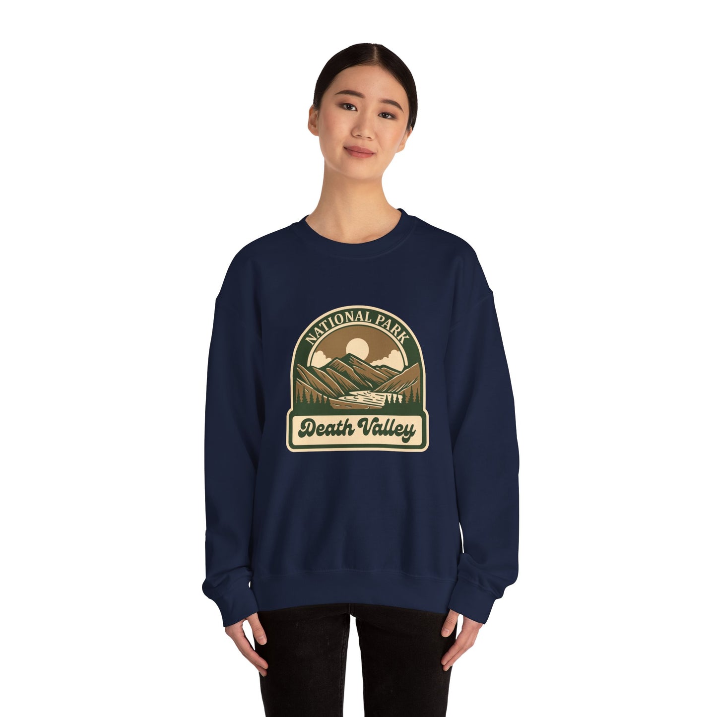 Death Valley National Park landscape Sweatshirt | Vintage desert mountains emblem