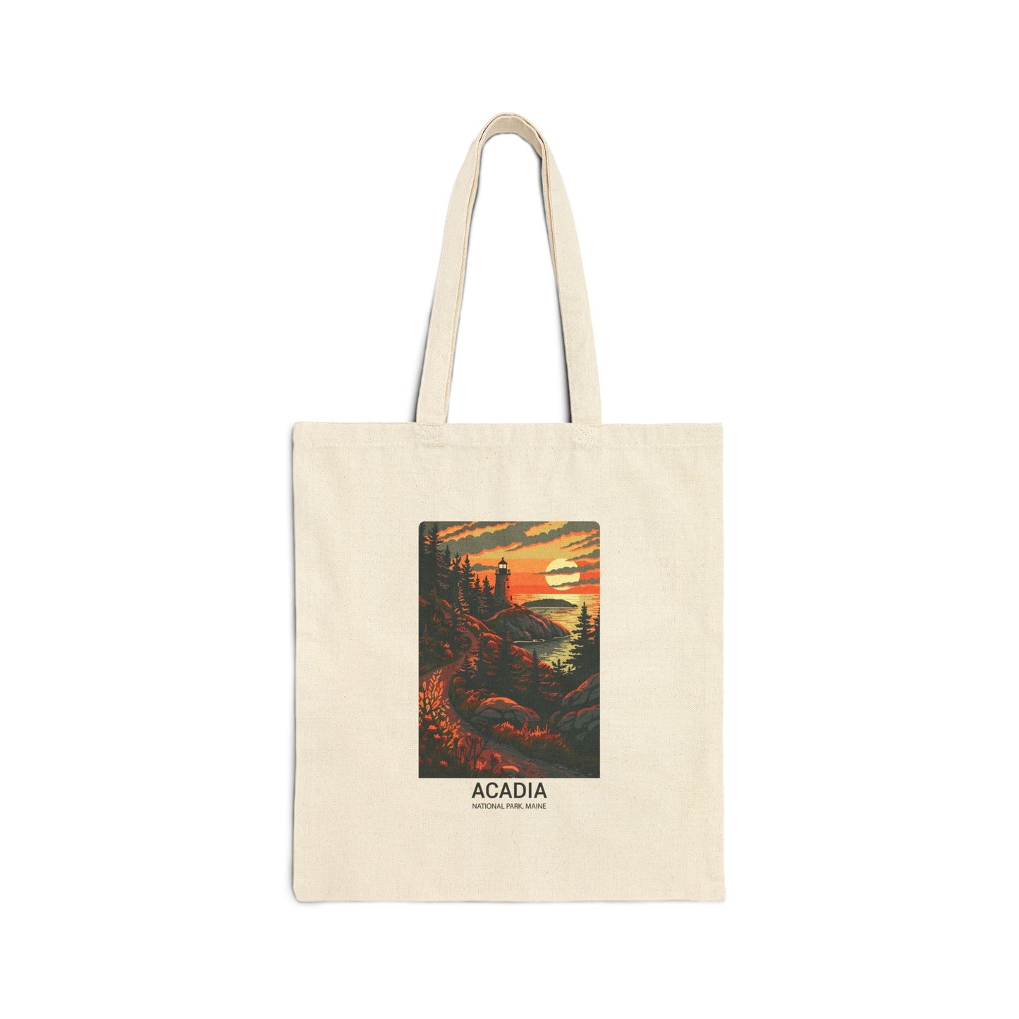 Acadia National Park Sunset Tote Bag - Canvas Eco Shopper