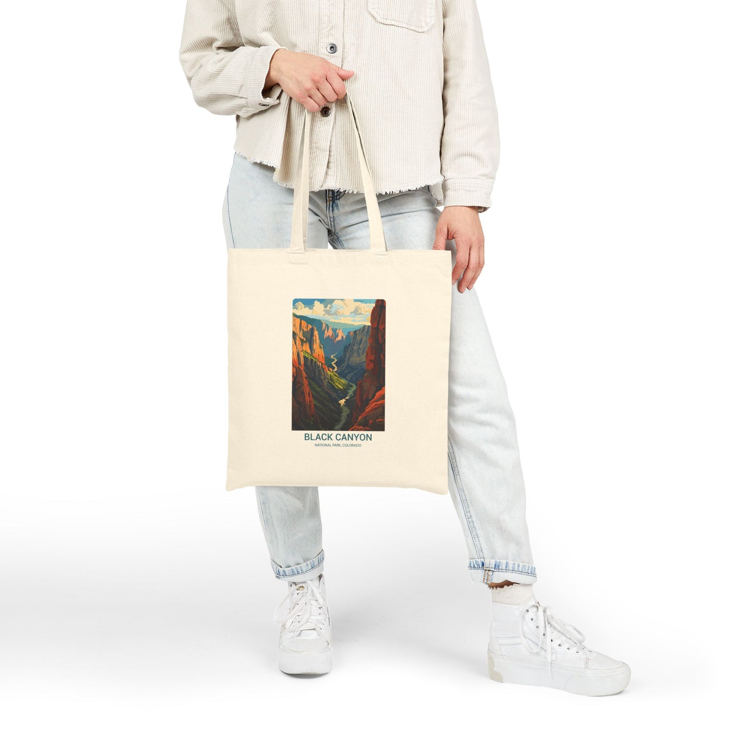 Black Canyon National Park Canvas Tote Bag – Vintage Style