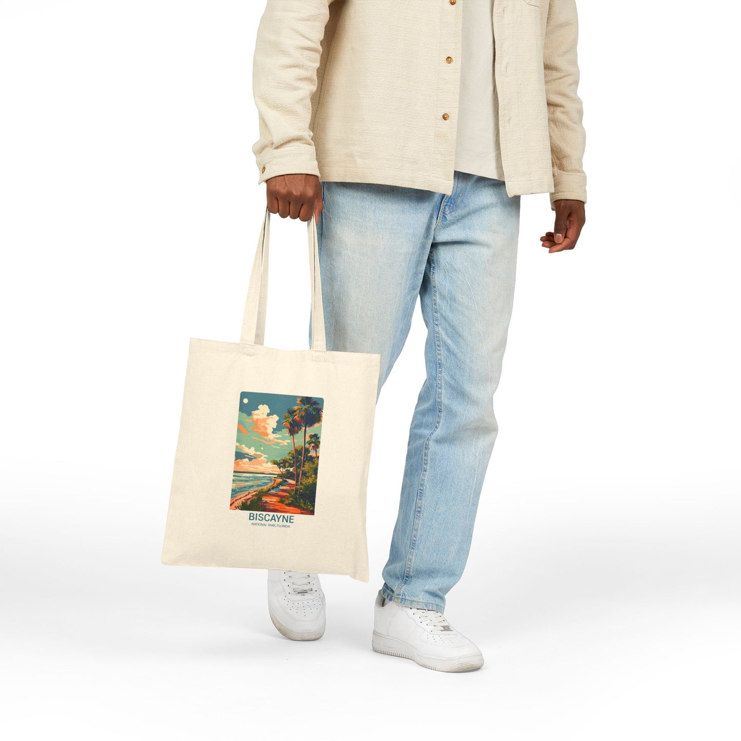 Biscayne National Park Vintage Poster Cotton Tote
