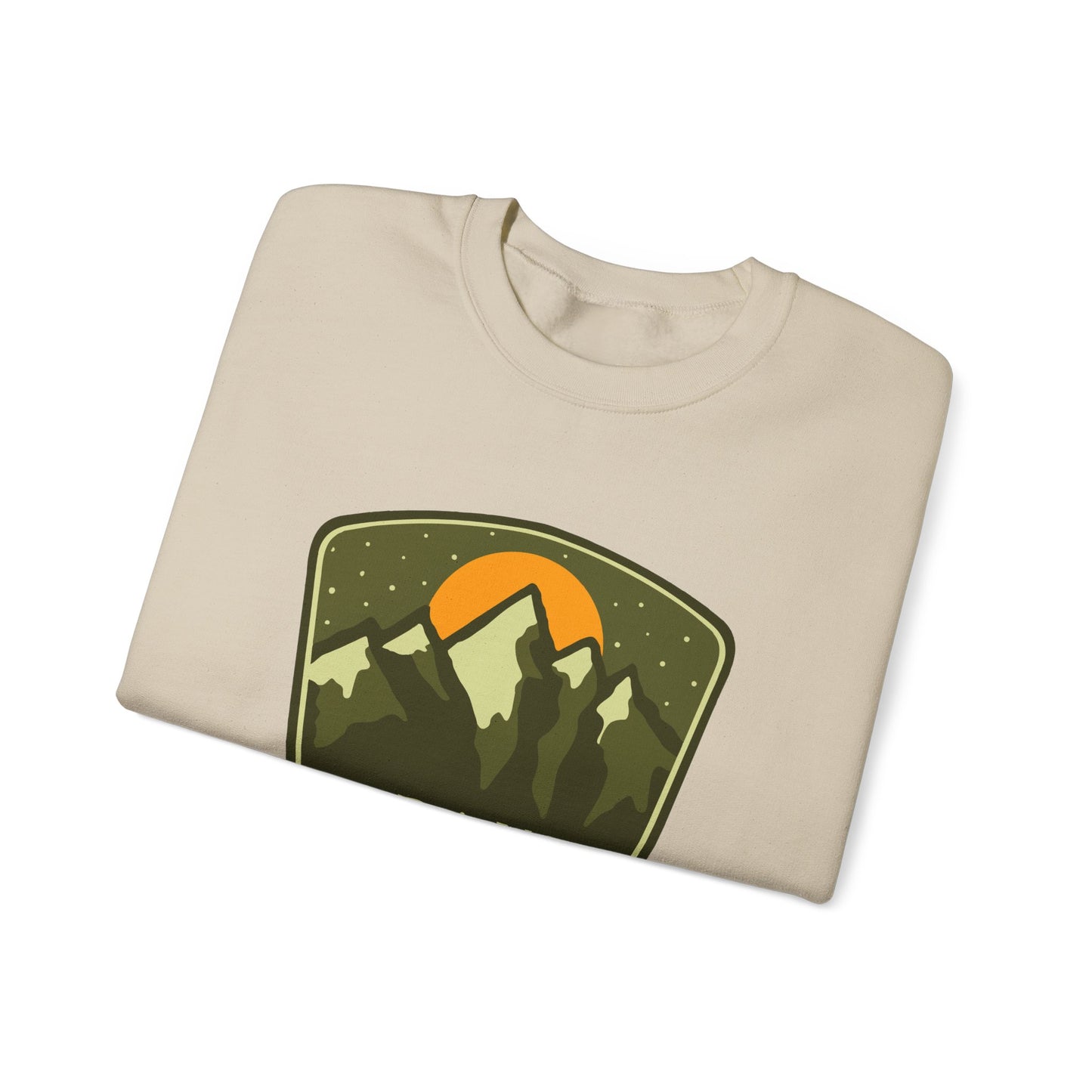 Grand Teton Mountains badge Sweatshirt | National Park retro patch