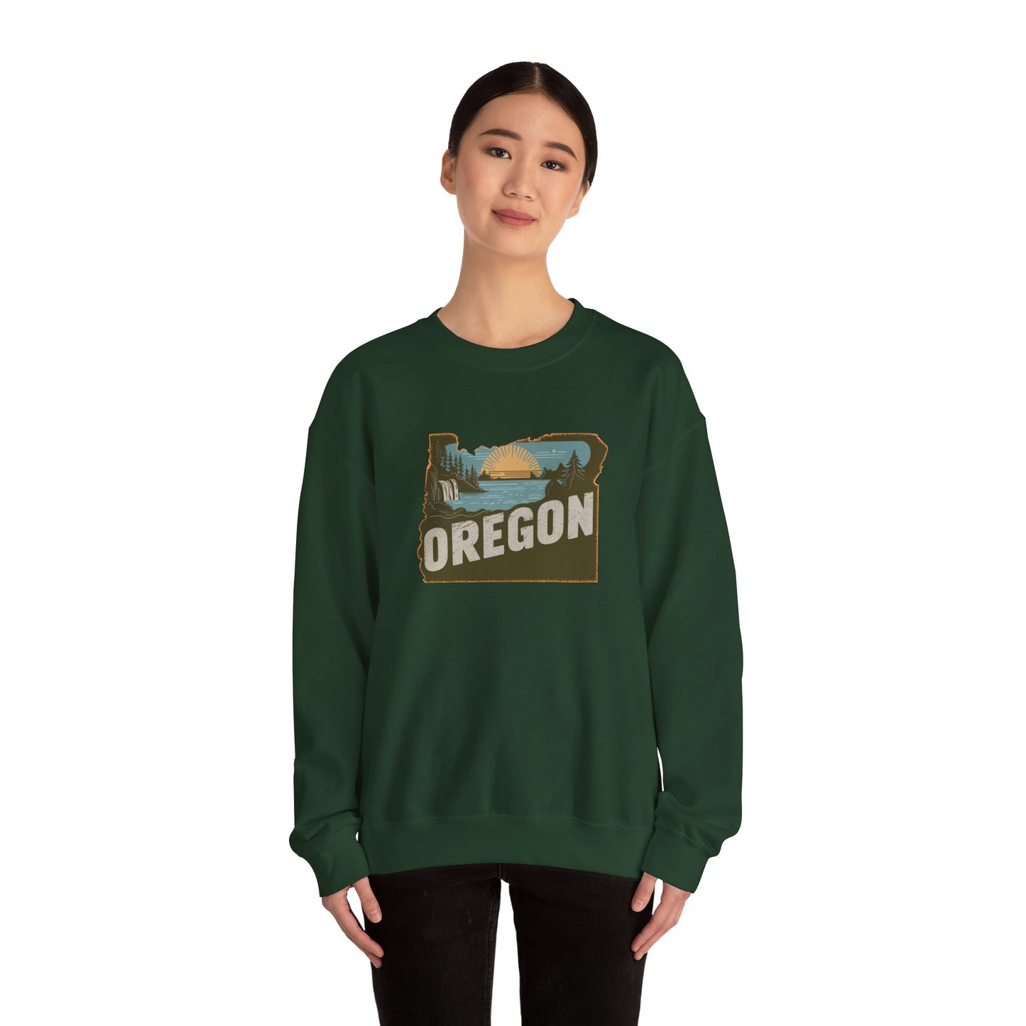 Oregon State Landscape sweatshirt | Retro Pacific Northwest Crewneck
