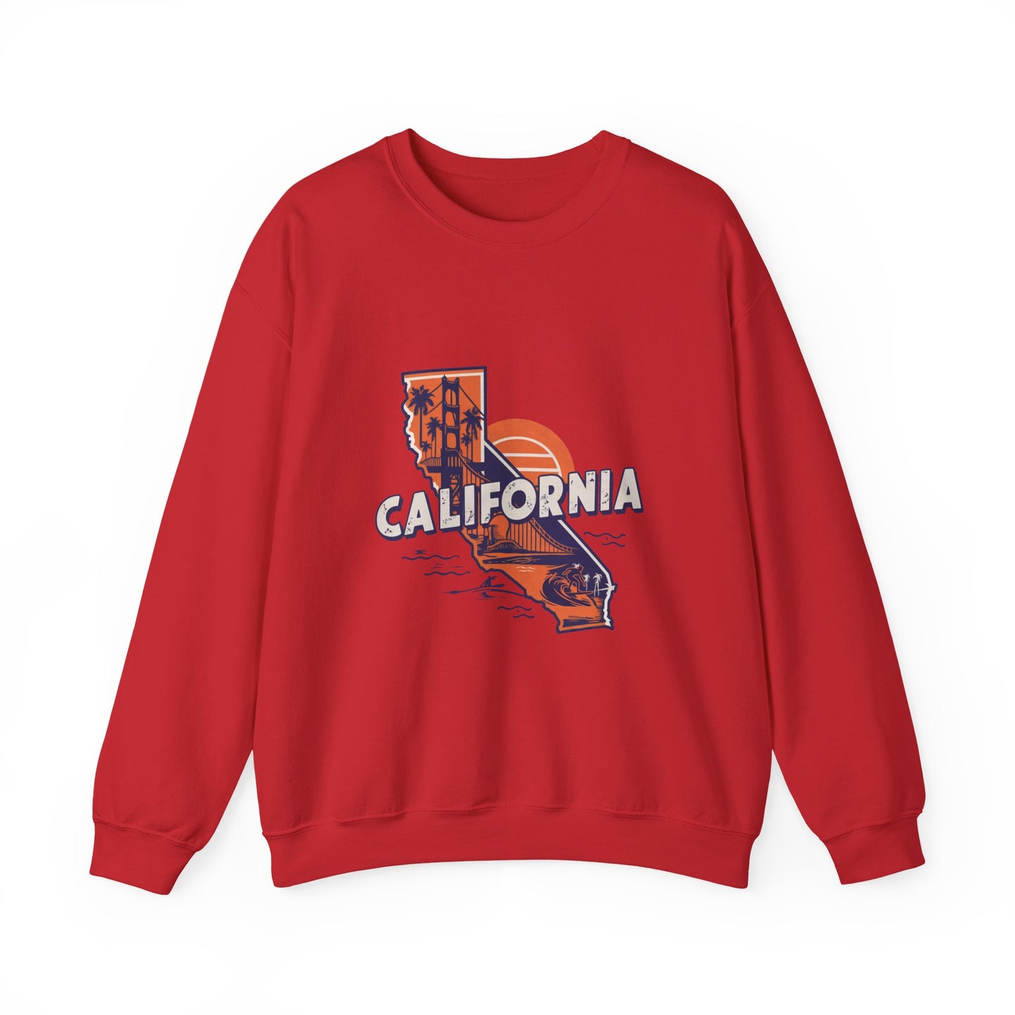 California Crewneck Sweatshirt | Retro Beach Vibes