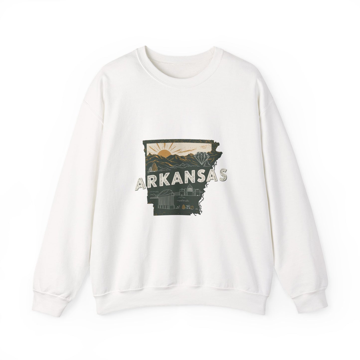 Arkansas Crewneck Sweatshirt | Vintage Outdoor Scenic
