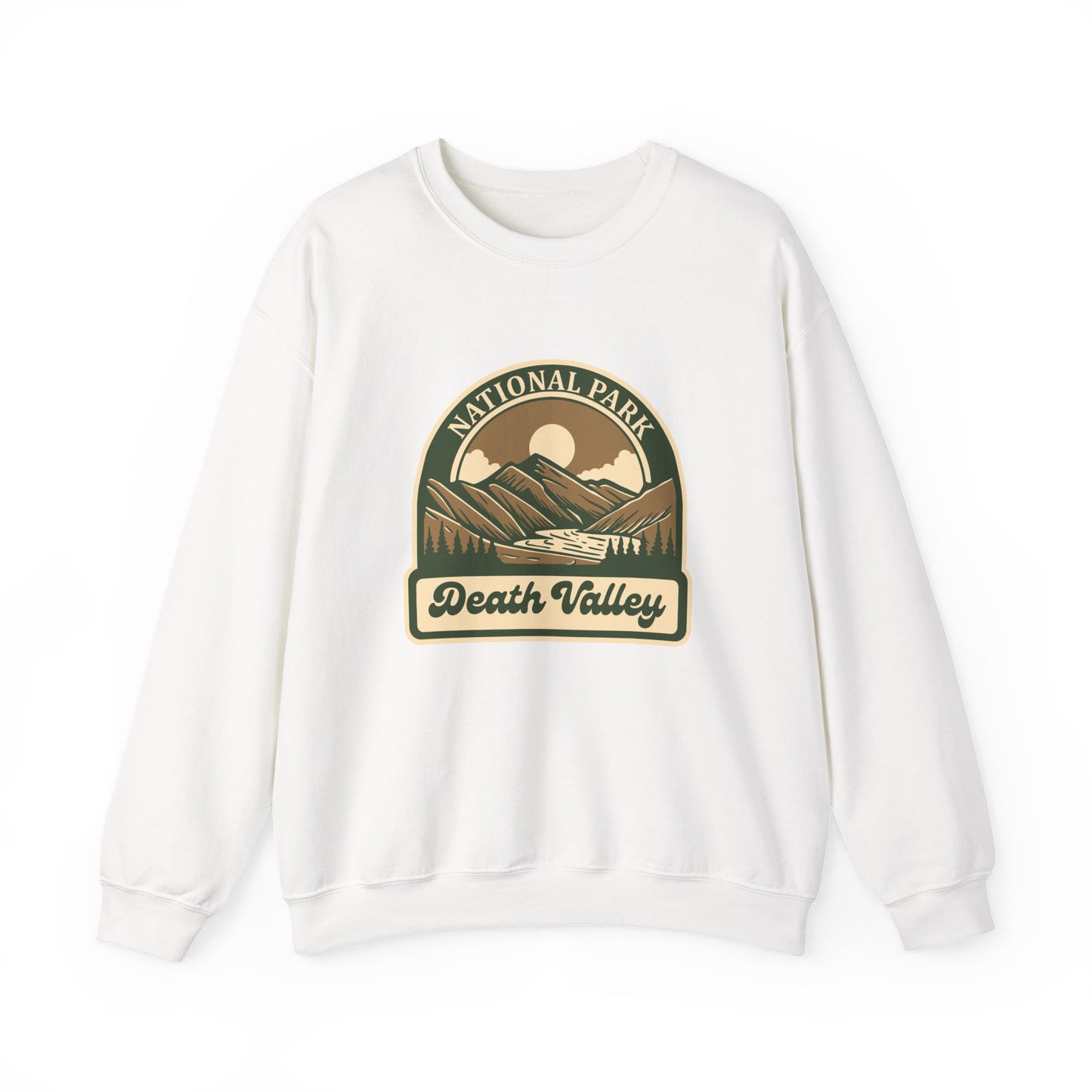 Death Valley National Park landscape Sweatshirt | Vintage desert mountains emblem
