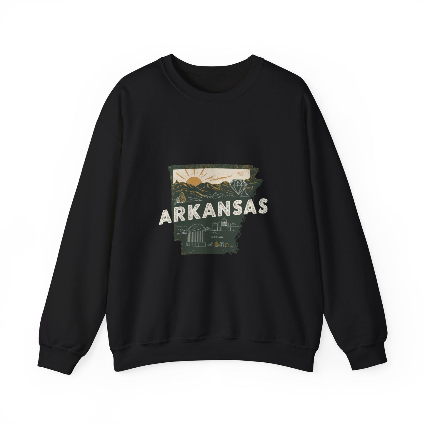 Arkansas Crewneck Sweatshirt | Vintage Outdoor Scenic