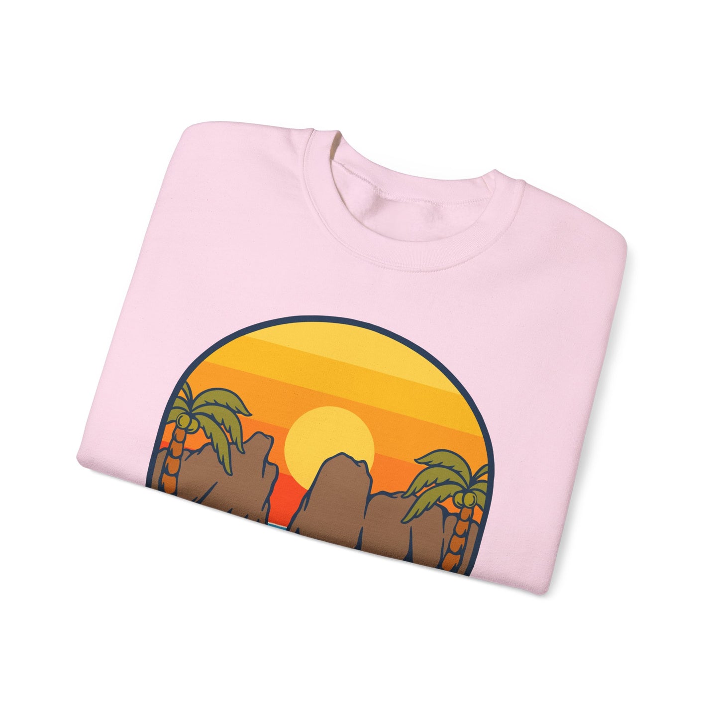 American Samoa National Park sunset palm design Sweatshirt