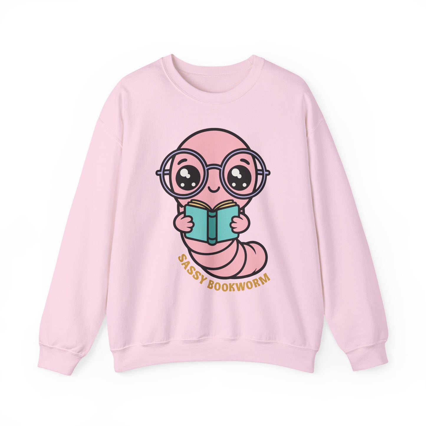 Sassy Bookworm Worm Sweatshirt | Reading Cute Graphic Crewneck