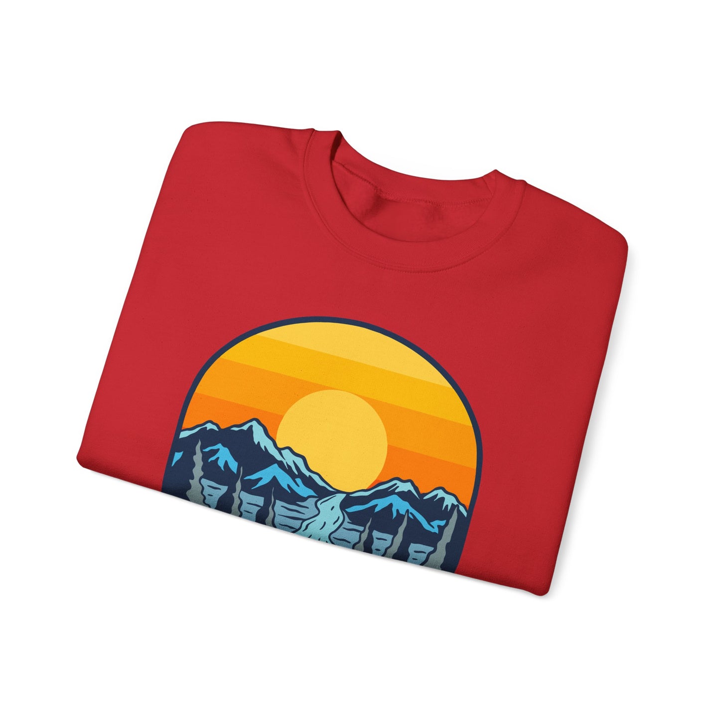 Gates of Arctic Alaska National Park Sunset Crewneck Sweatshirt | Mountain Scenic
