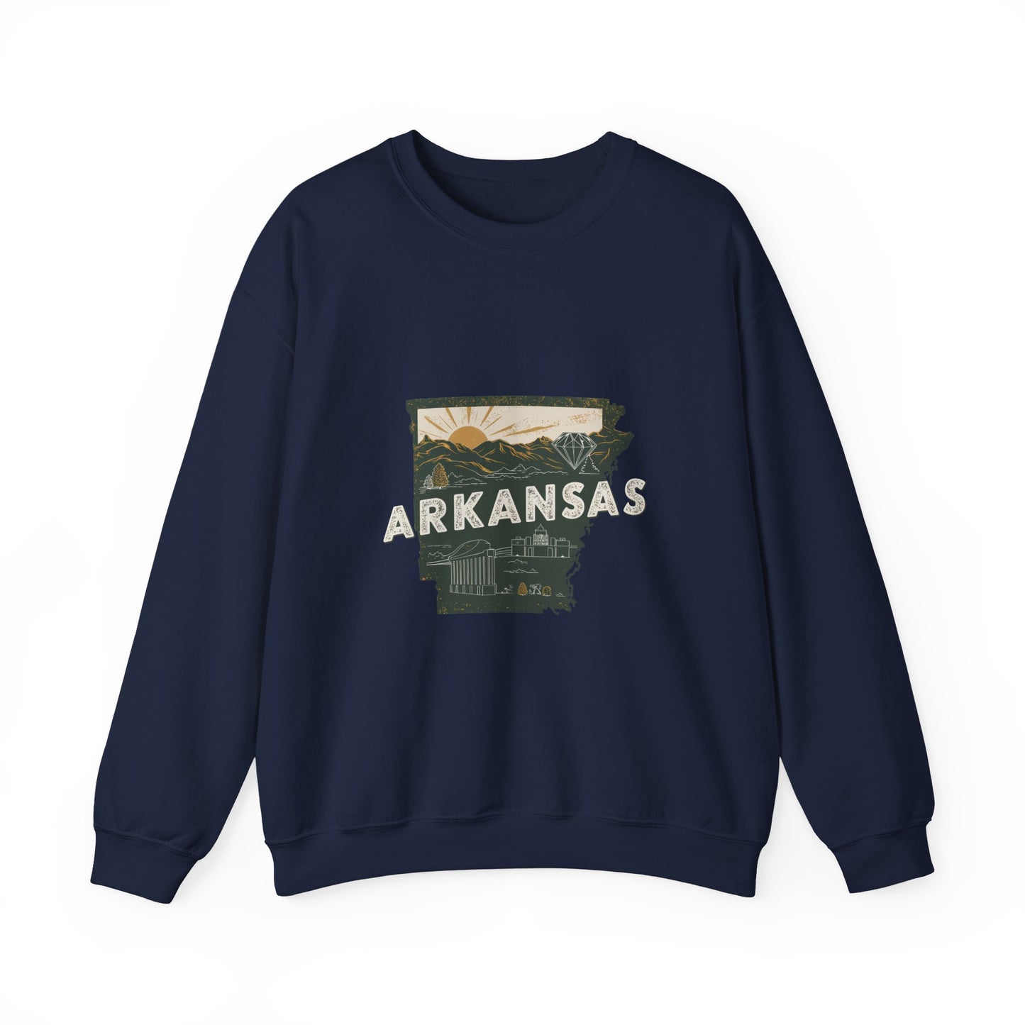Arkansas Crewneck Sweatshirt | Vintage Outdoor Scenic