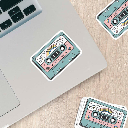 Retro 90’s Sticker – Weatherproof Vinyl for Laptops, Cups & More